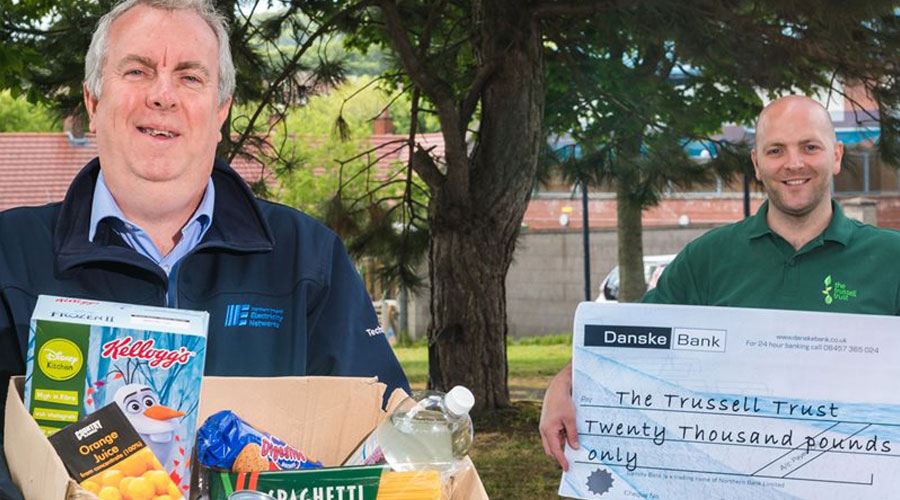 NIE Networks Charities Fund donates £20,000 to The Trussell Trust