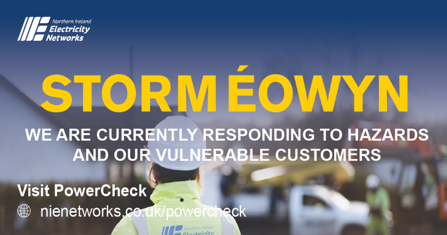 Storm Éowyn Update: 10pm Fri 24th Jan | Storm Éowyn will require unprecedented restoration efforts